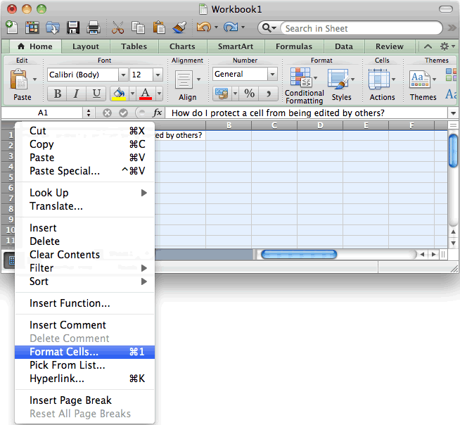 Excel for mac